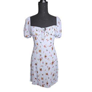 Aritzia Sunday Best Rachel Sweetheart Neckline Floral Mini Dress Women Size XS